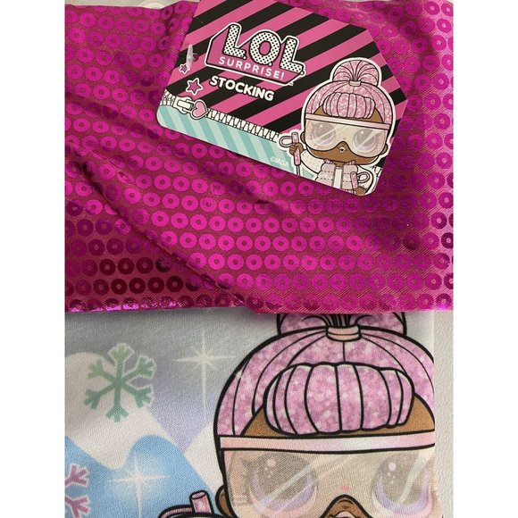 LOL Surprise Christmas Holiday Stocking All Star Sports Series Pink Sequin NEW - Picture 11 of 11
